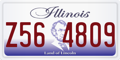 IL license plate Z564809