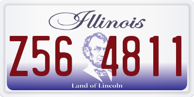 IL license plate Z564811