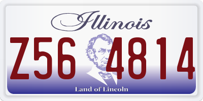 IL license plate Z564814