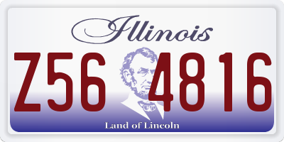 IL license plate Z564816