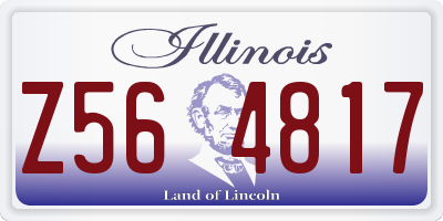 IL license plate Z564817