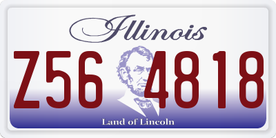 IL license plate Z564818
