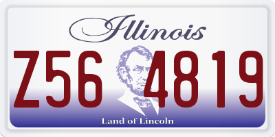 IL license plate Z564819