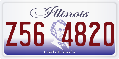 IL license plate Z564820