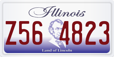 IL license plate Z564823