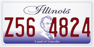 IL license plate Z564824