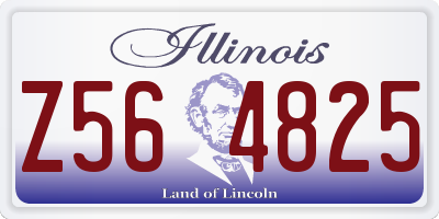 IL license plate Z564825