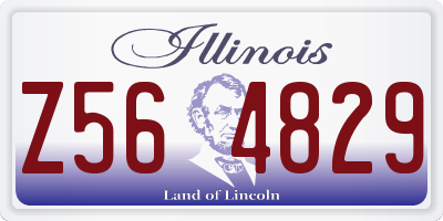 IL license plate Z564829