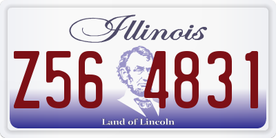 IL license plate Z564831