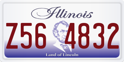 IL license plate Z564832