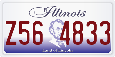 IL license plate Z564833