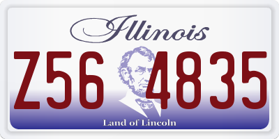 IL license plate Z564835