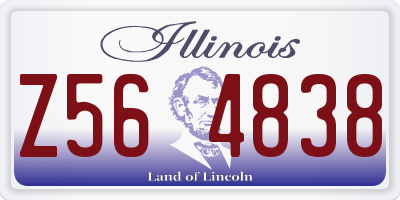 IL license plate Z564838