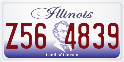 IL license plate Z564839
