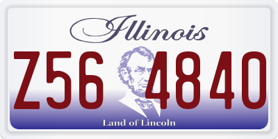 IL license plate Z564840