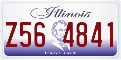 IL license plate Z564841