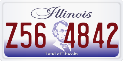 IL license plate Z564842