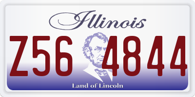 IL license plate Z564844