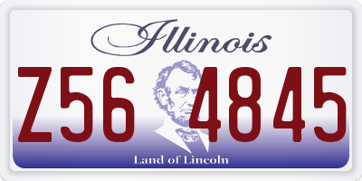 IL license plate Z564845