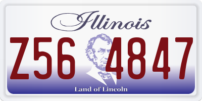 IL license plate Z564847