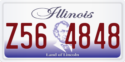 IL license plate Z564848