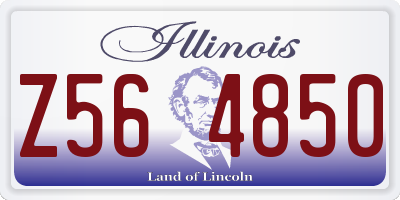 IL license plate Z564850