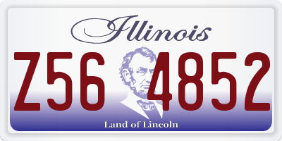 IL license plate Z564852