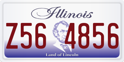 IL license plate Z564856