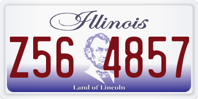 IL license plate Z564857
