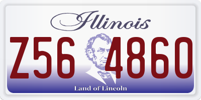 IL license plate Z564860