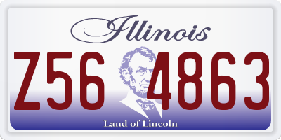 IL license plate Z564863