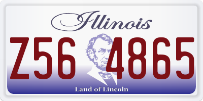 IL license plate Z564865