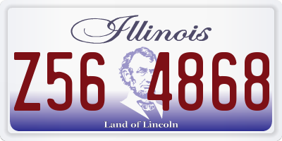 IL license plate Z564868