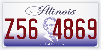 IL license plate Z564869