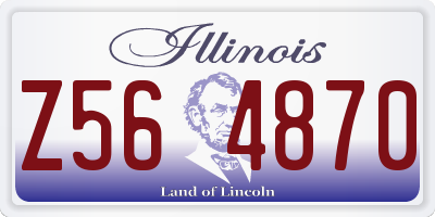 IL license plate Z564870