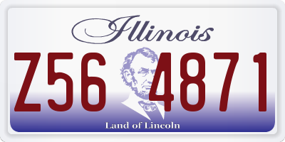 IL license plate Z564871