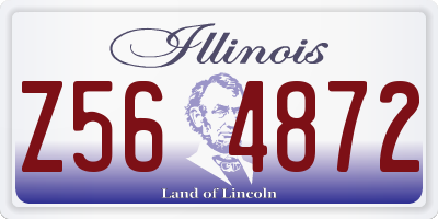 IL license plate Z564872