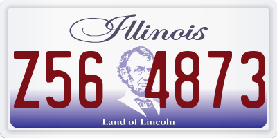 IL license plate Z564873