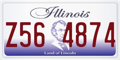IL license plate Z564874