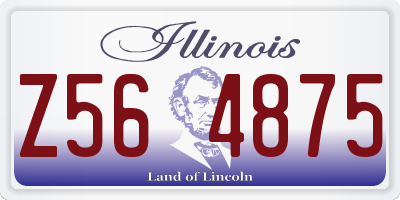 IL license plate Z564875