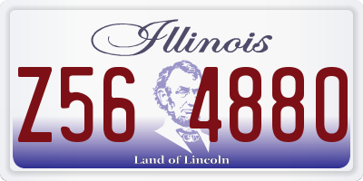 IL license plate Z564880