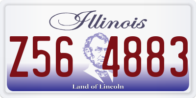 IL license plate Z564883