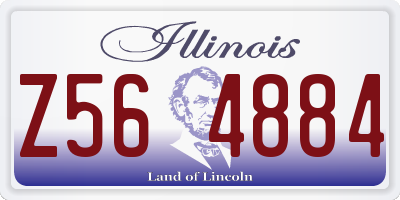 IL license plate Z564884
