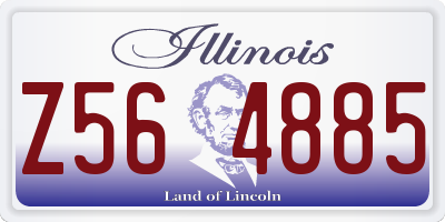 IL license plate Z564885