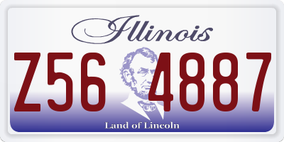 IL license plate Z564887