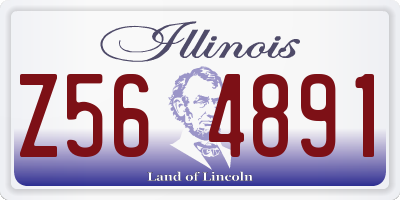 IL license plate Z564891