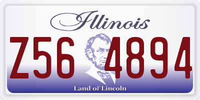 IL license plate Z564894