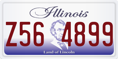 IL license plate Z564899