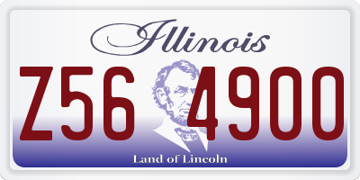 IL license plate Z564900