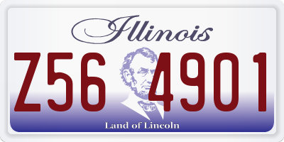 IL license plate Z564901